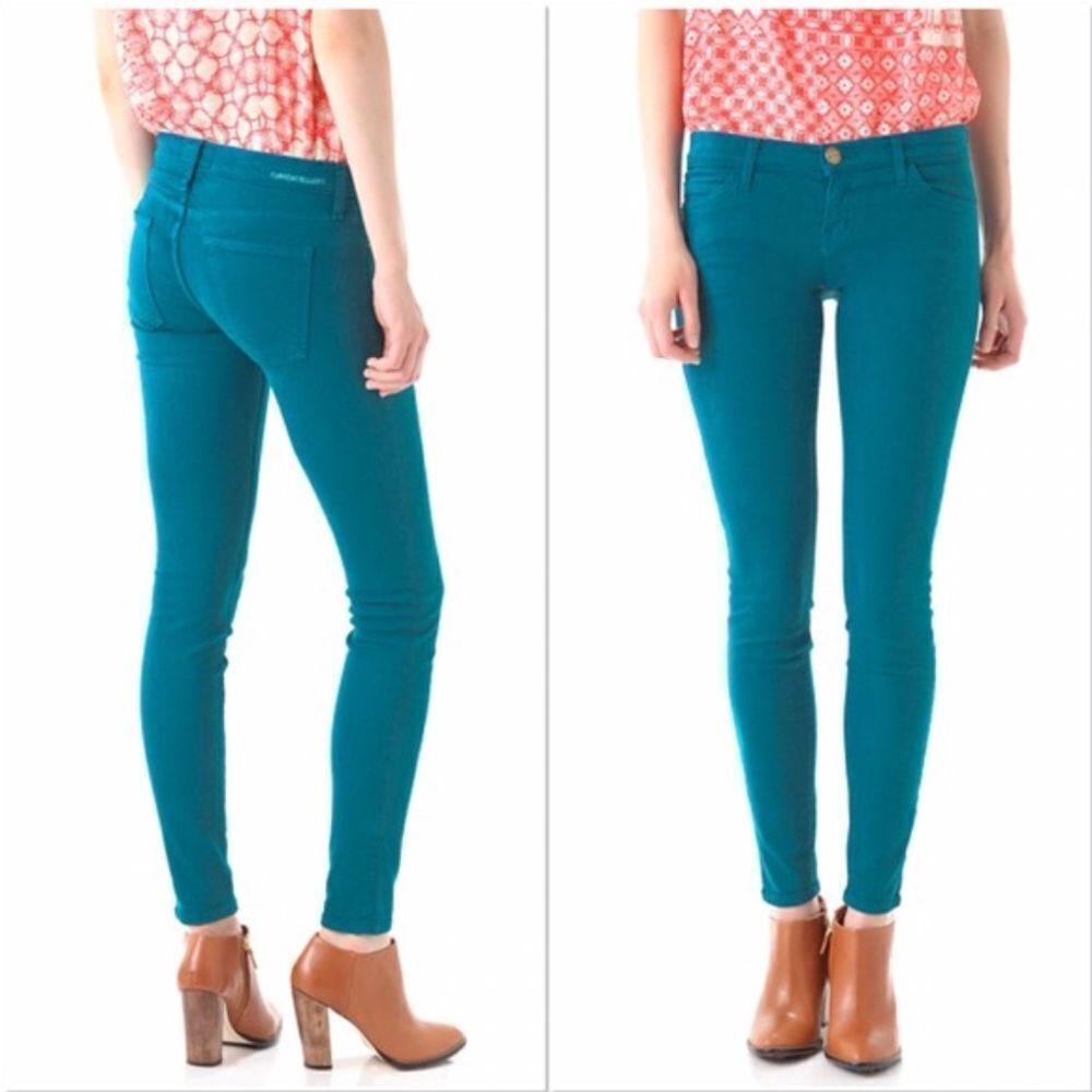 Current/Elliott The Ankle Skinny Blue Canteen Jean